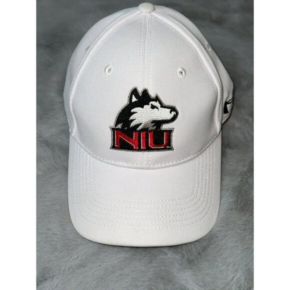 Northern Illinois University NIU Under Armour Huskies White Flex Baseball Cap - Picture 1 of 10